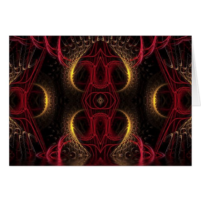 Fractal Hearts Card (Front Horizontal)