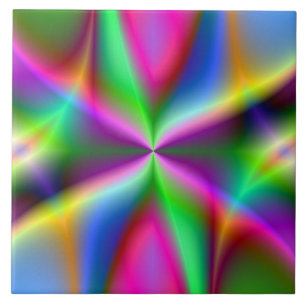 Fractal Hourglass Art Tile