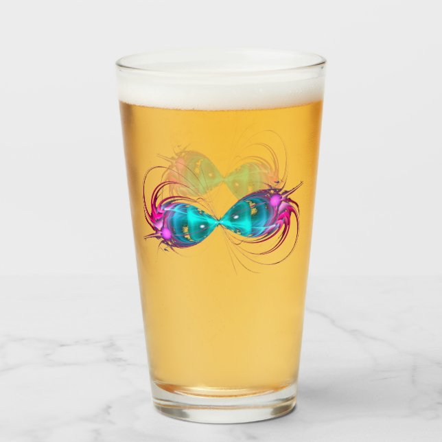 Fractal Infinity Glass (Front Filled)