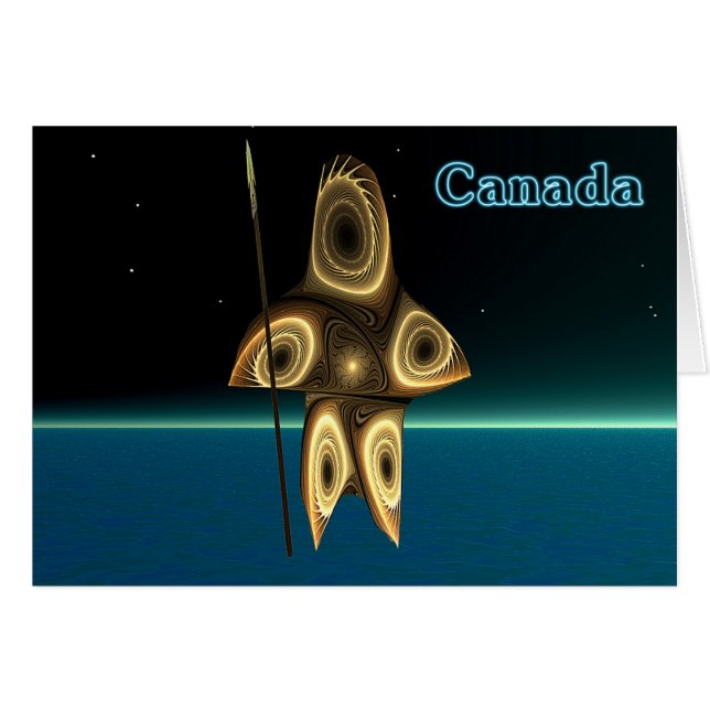 Fractal Inuit Hunter (Front Horizontal)