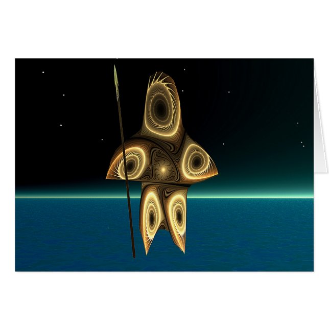 Fractal Inuit Hunter (Front Horizontal)