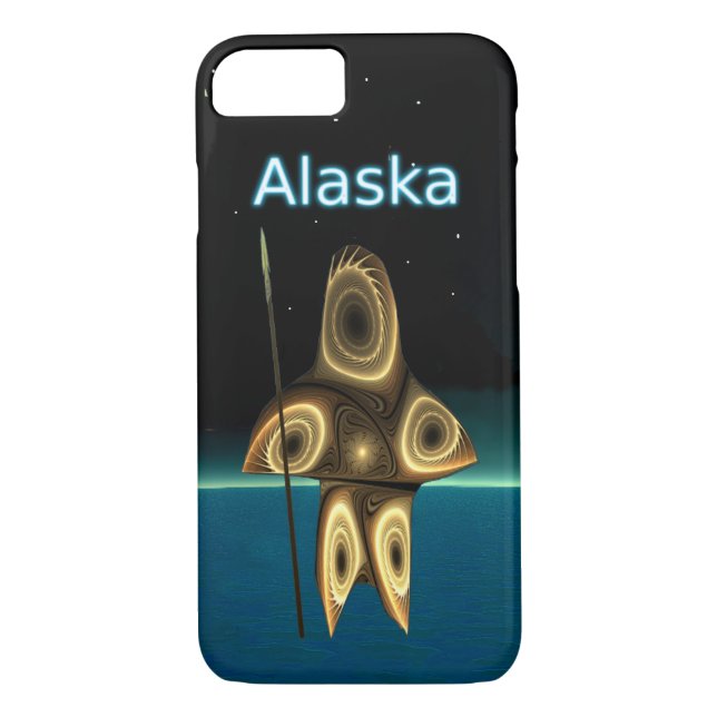 Fractal Inuit Hunter - Alaska Case-Mate iPhone Case (Back)