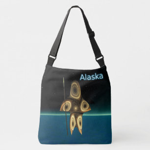 Fractal Inuit Hunter - Alaska Crossbody Bag