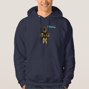 Fractal Inuit Hunter - Alaska Hoodie