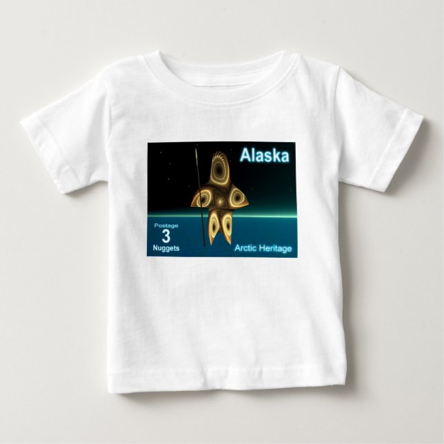 Fractal Inuit Hunter Baby T-Shirt (Front)