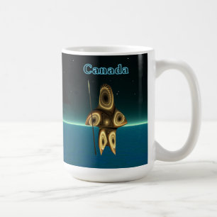 Fractal Inuit Hunter - Canada Coffee Mug