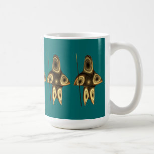 Fractal Inuit Hunter Coffee Mug