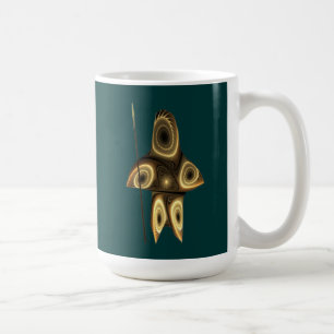Fractal Inuit Hunter Coffee Mug