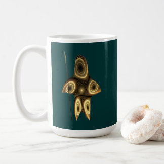 Fractal Inuit Hunter Coffee Mug