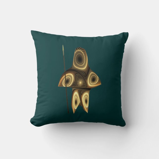 Fractal Inuit Hunter Cushion (Front)