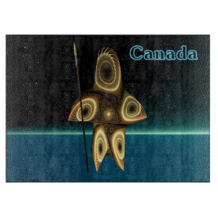 Fractal Inuit Hunter Cutting Board