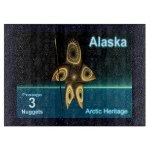 Fractal Inuit Hunter Cutting Board