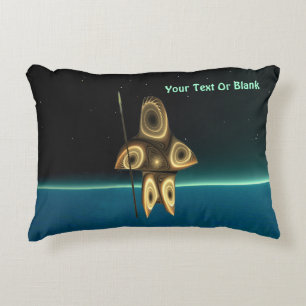 Fractal Inuit Hunter Decorative Cushion