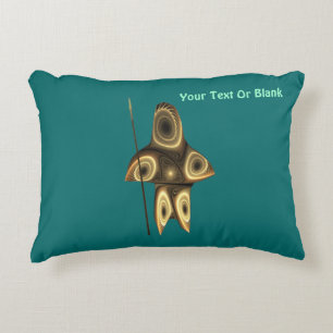 Fractal Inuit Hunter Decorative Cushion