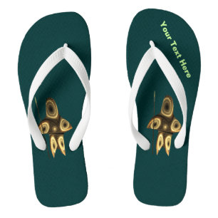 Fractal Inuit Hunter Flip Flops