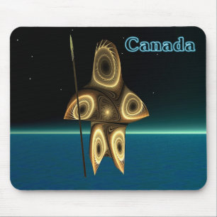 Fractal Inuit Hunter Mouse Mat