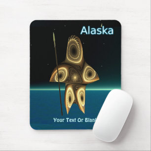 Fractal Inuit Hunter Mouse Mat