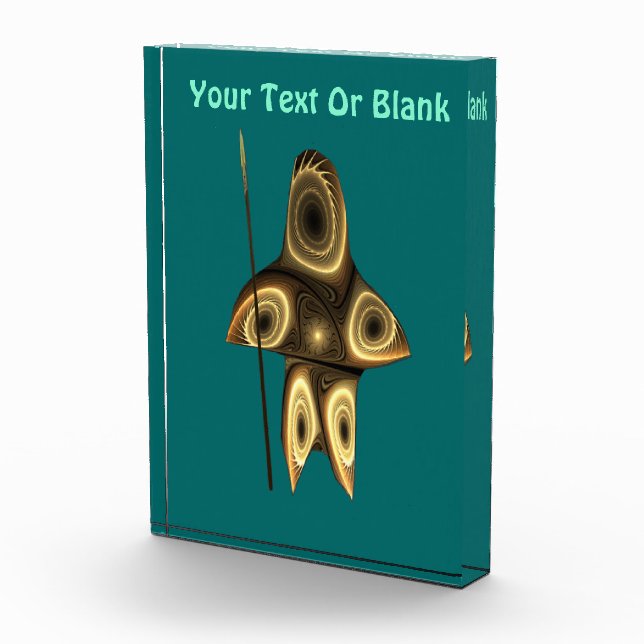 Fractal Inuit Hunter Photo Block (Right)