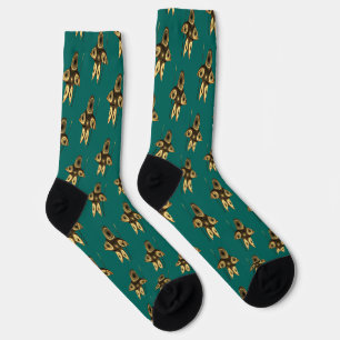 Fractal Inuit Hunter Socks