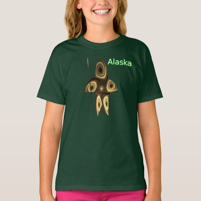 Fractal Inuit Hunter T-Shirt (Front)