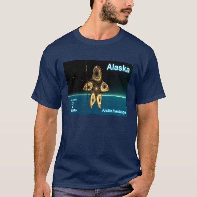 Fractal Inuit Hunter T-Shirt (Front)