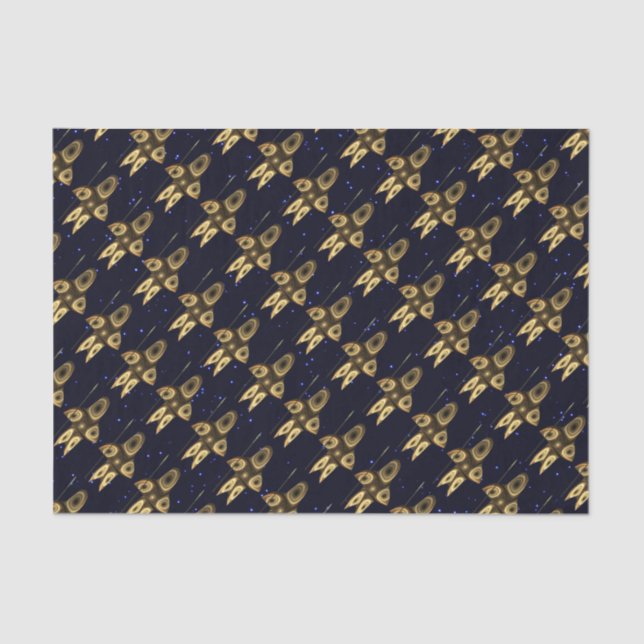 Fractal Inuit Hunter Tissue Paper (Front)