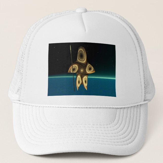 Fractal Inuit Hunter Trucker Hat (Front)