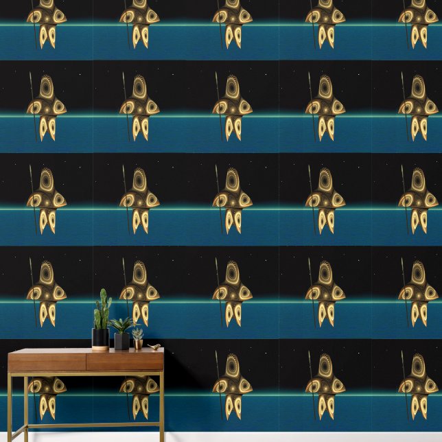 Fractal Inuit Hunter Wallpaper (Hallway)