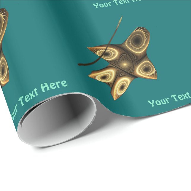 Fractal Inuit Hunter Wrapping Paper (Roll Corner)