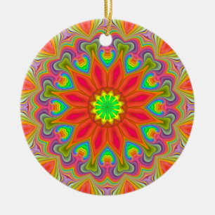 Fractal Kaleidoscope Ambrosia Delight Ornament