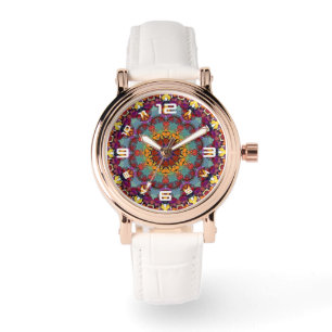 Fractal Kaleidoscope Mandala Pattern-64351 Watch
