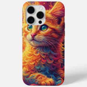 Fractal Kitten  iPhone 15 Pro Max Case