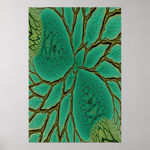 Fractal Leaf Detail Poster