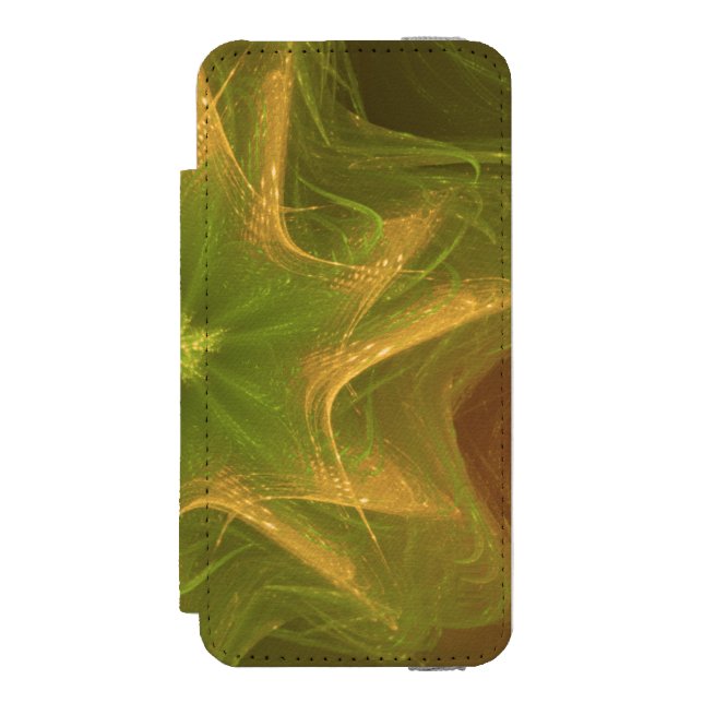 Fractal Light Green Palette Incipio iPhone Wallet Case (Folio Front)