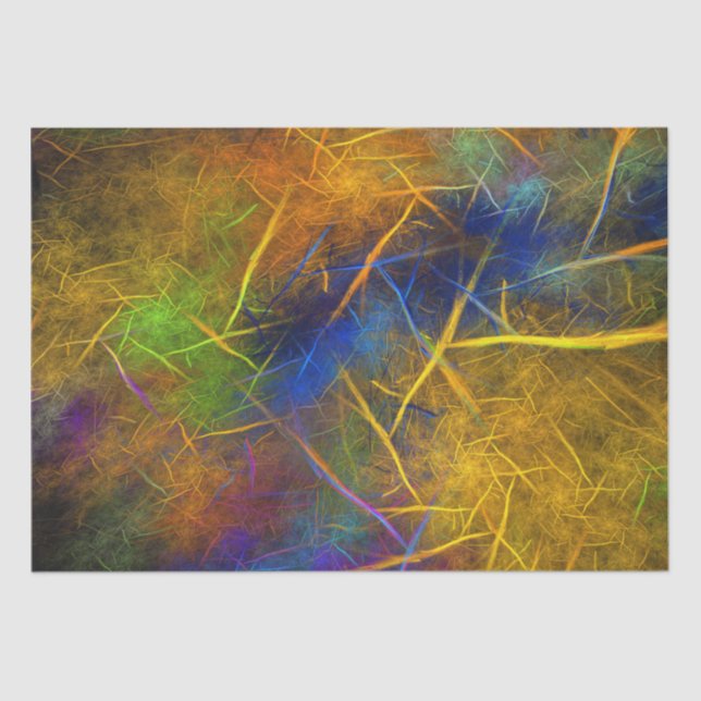 Fractal Lightning (Storm Flame) Tissue Paper (Front)