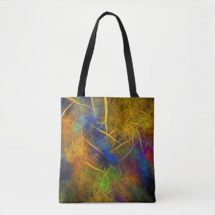 Fractal Lightning (Storm Flame) Tote Bag