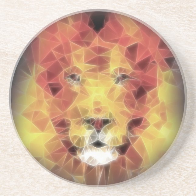 Fractal lion coaster (Front)