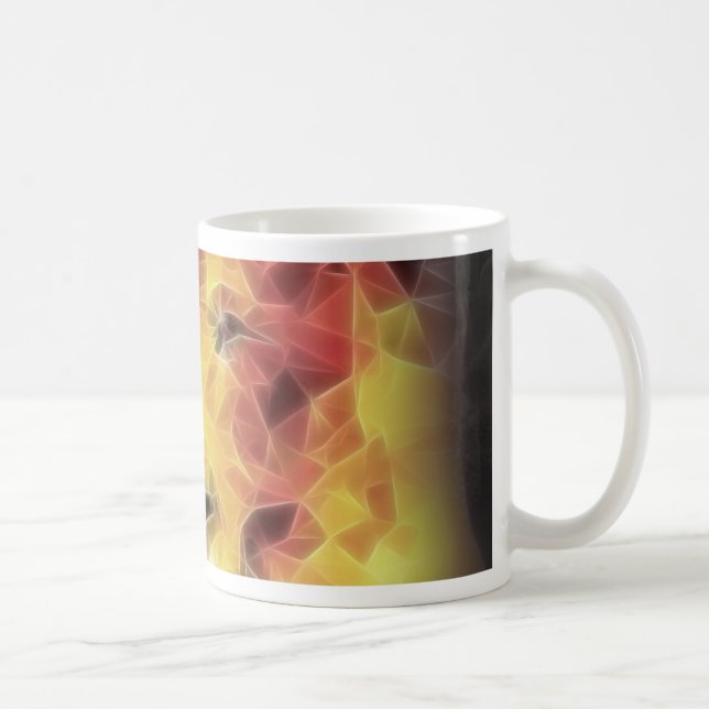 Fractal lion coffee mug (Right)