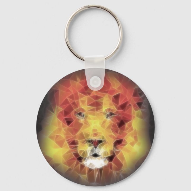 Fractal lion key ring (Front)