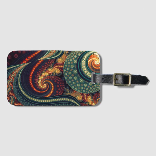 Fractal Luggage Tag (Front Horizontal)