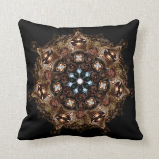Fractal Machine ElvesAlien Mandala Psychedelic Art Cushion