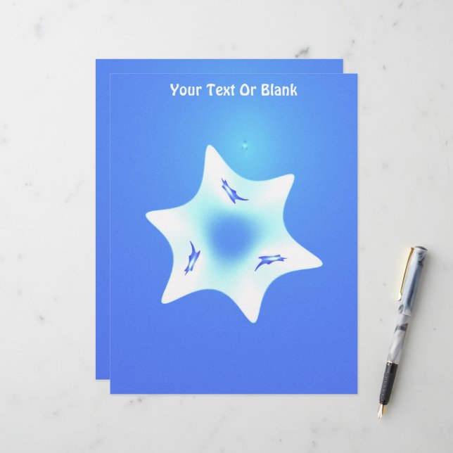 Fractal Magen Lavan Custom Letterhead (Front/Back In Situ)