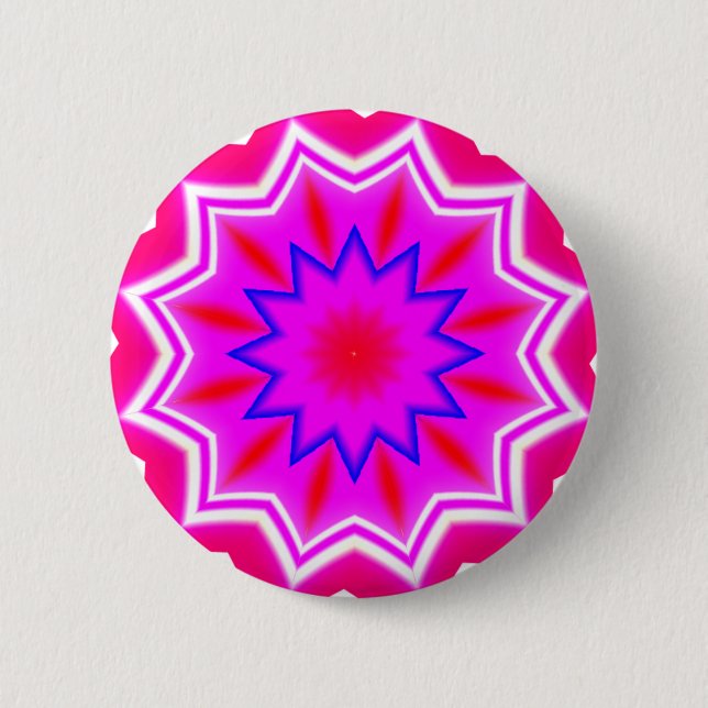 Fractal Mandala - 05 6 Cm Round Badge (Front)