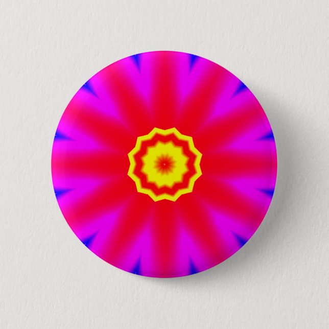 Fractal Mandala - 06 6 Cm Round Badge (Front)