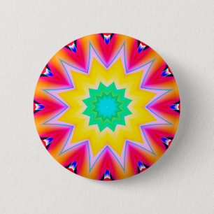 Fractal Mandala - 10 6 Cm Round Badge