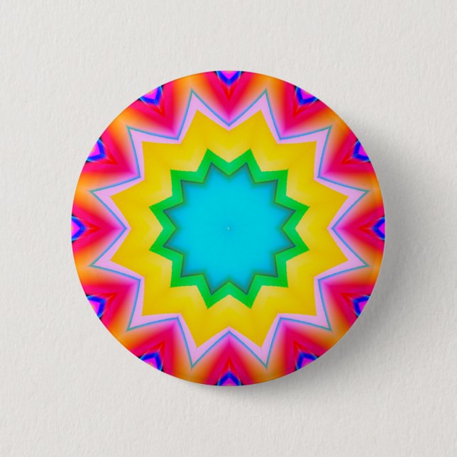 Fractal Mandala - 11 6 Cm Round Badge (Front)