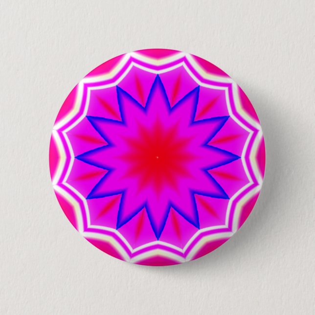 Fractal Mandala - 21 6 Cm Round Badge (Front)