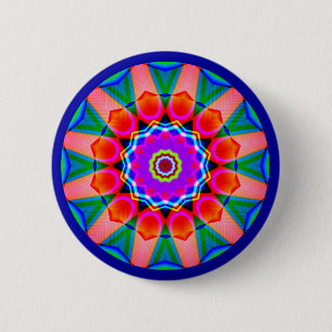 Fractal Mandala 6 Cm Round Badge