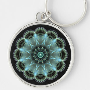 Fractal Mandala Key Ring