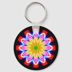 Fractal Mandala Key Ring